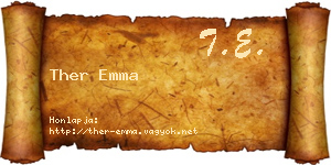 Ther Emma névjegykártya